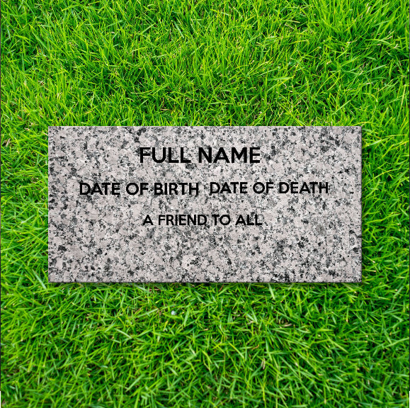 Flat Headstone Marker